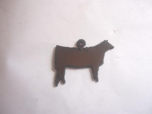 (image for) Heifer metal cutout pendant #BY016-L